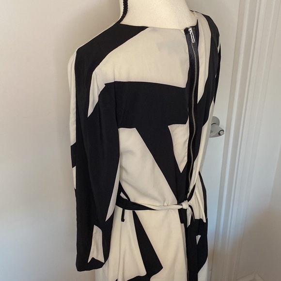 Armani Exchange 3/4 Sleeve Dress with Reversible Belt, 6 - Picture 8 of 14